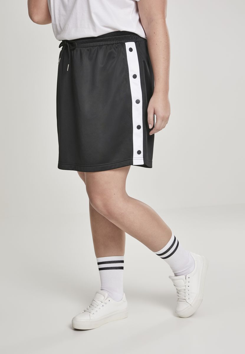 Γυναικεία Φούστα Track Skirt TB2624 Urban Classics Black/White/Black Μαύρο/Άσπρο/Μαύρο