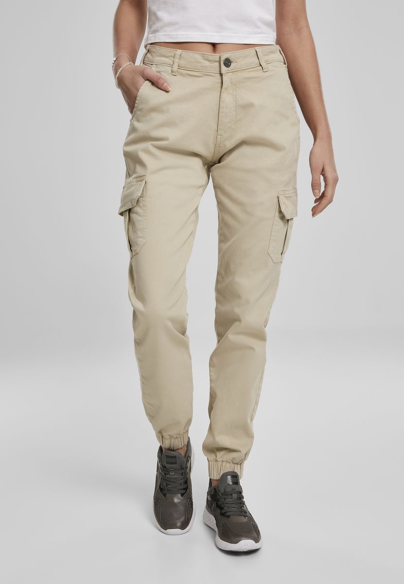 Γυναικείο παντελόνι High Waist Cargo Urban Classics TB3048 Concrete