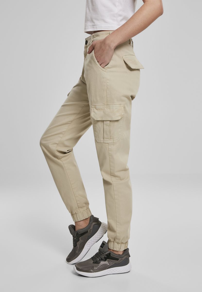 Γυναικείο Παντελόνι High Waist Cargo Urban Classics Tb3048 Concrete Outlet γυναικεία Simple Wear