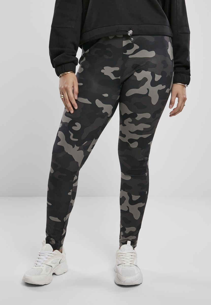 Γυναικείο Κολάν Ψηλόμεσο TB3424 Urban Classics Camo Tech dark camo