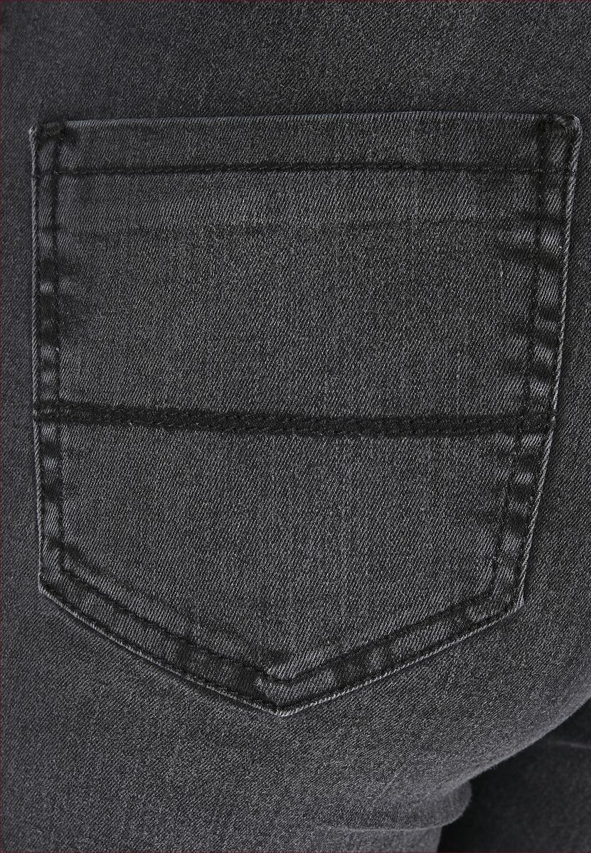 Ladies High Waist Flared Denim Pants Urban Classics Tb4549 Black Washed Outlet γυναικεία Simple Wear