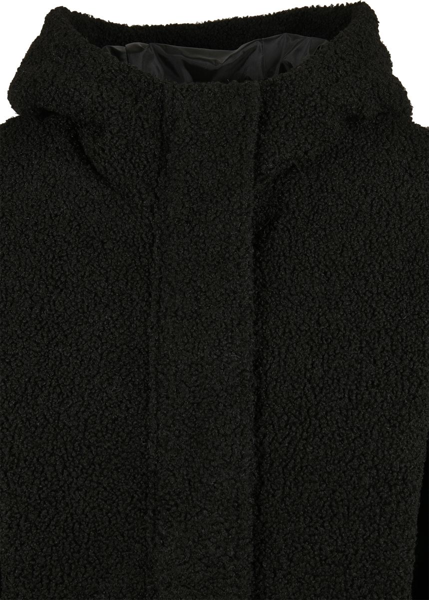 Γυναικείο Κοντό Μπουφάν Sherpa TB4545 Urban Classics black Black