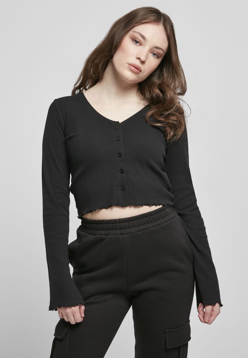 Γυναικεία Πλεκτή Ζακέτα Cropped TB4533 Urban Classics Black
