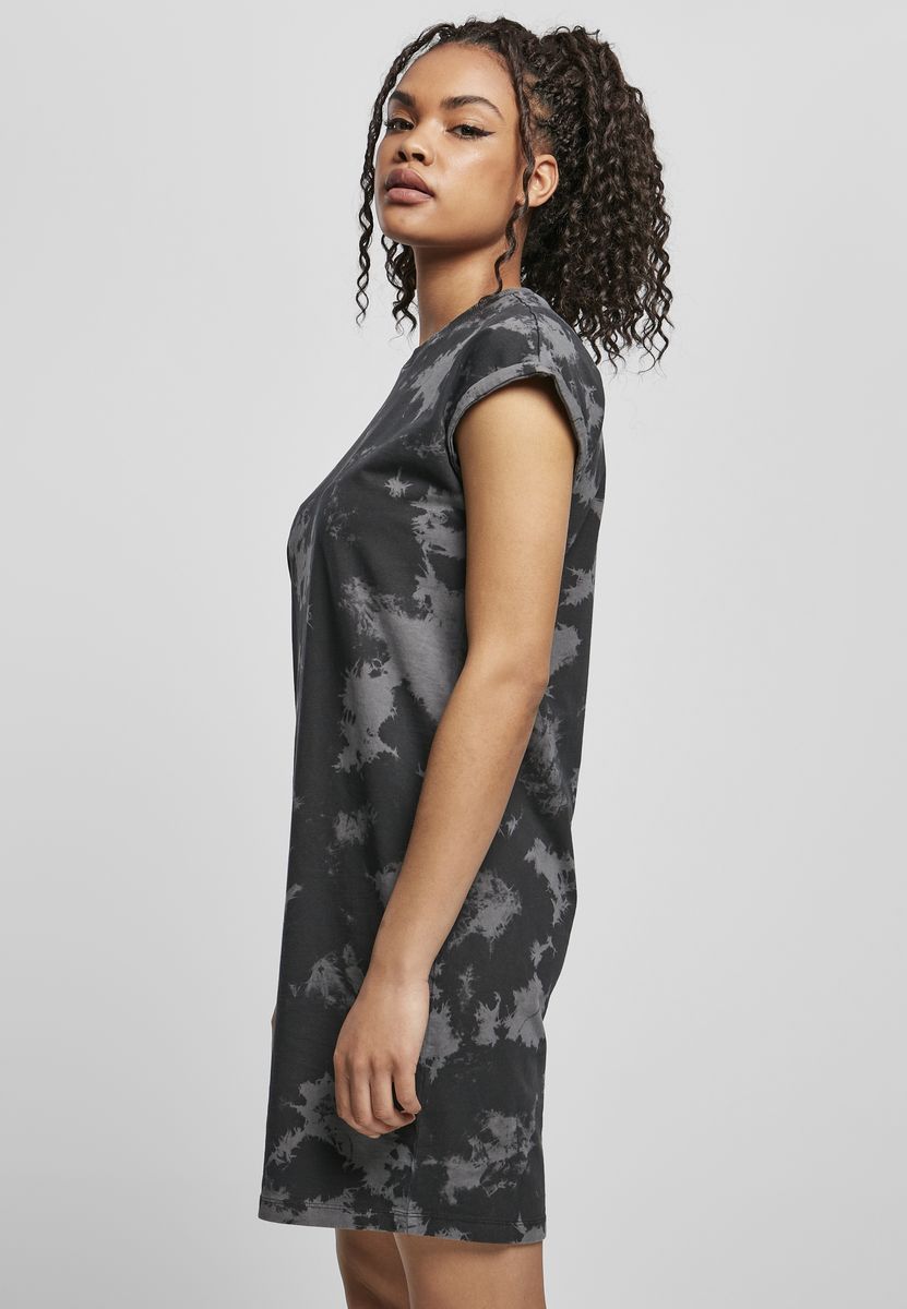 Ladies Bleached Dress Urban Classics Tb4352 Black Grey Outlet γυναικεία Simple Wear