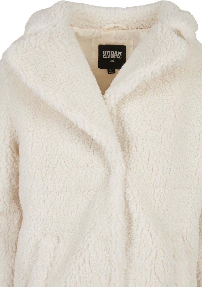 Γυναικείο Oversized Sherpa Παλτό TB3058 Urban Classics White Sand