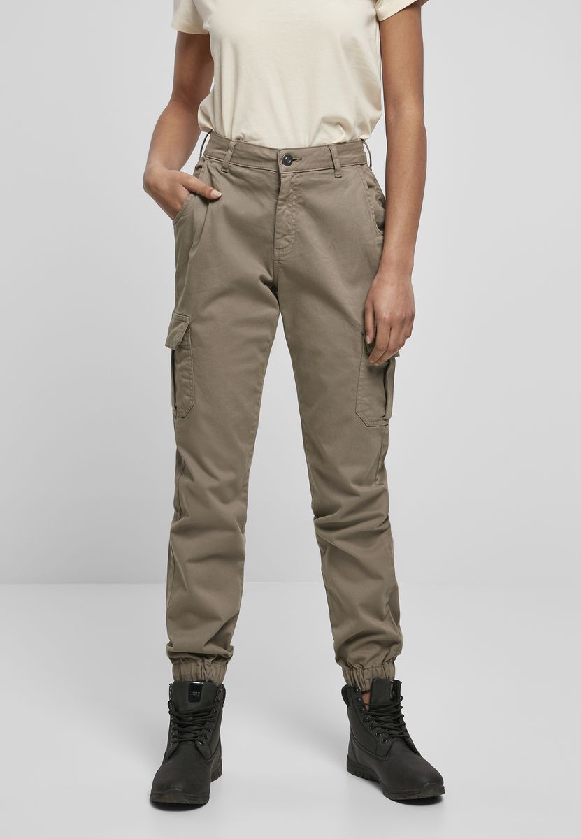 Γυναικείο Ψηλόμεσο Παντελόνι Cargo TB3048 Urban Classics Soft Taupe
