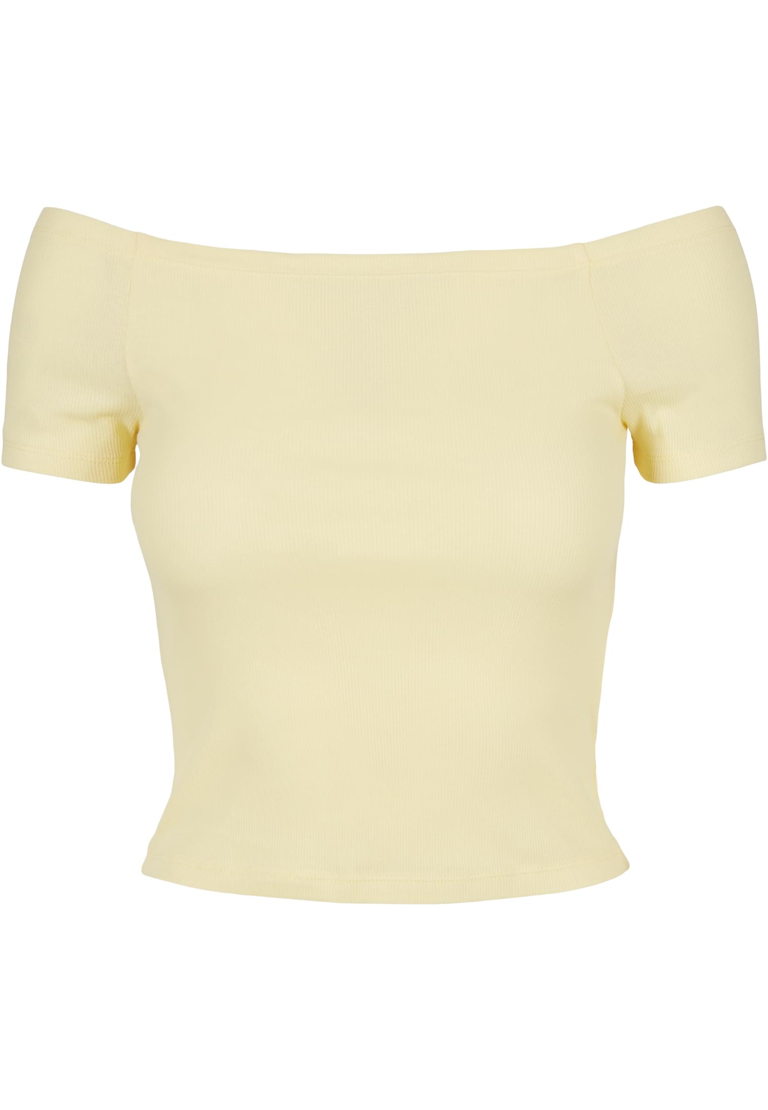 Γυναικεία Μπλούζα Off Shoulder Rib Tb1500 Urban Classics Soft Yellow Outlet γυναικεία Simple Wear
