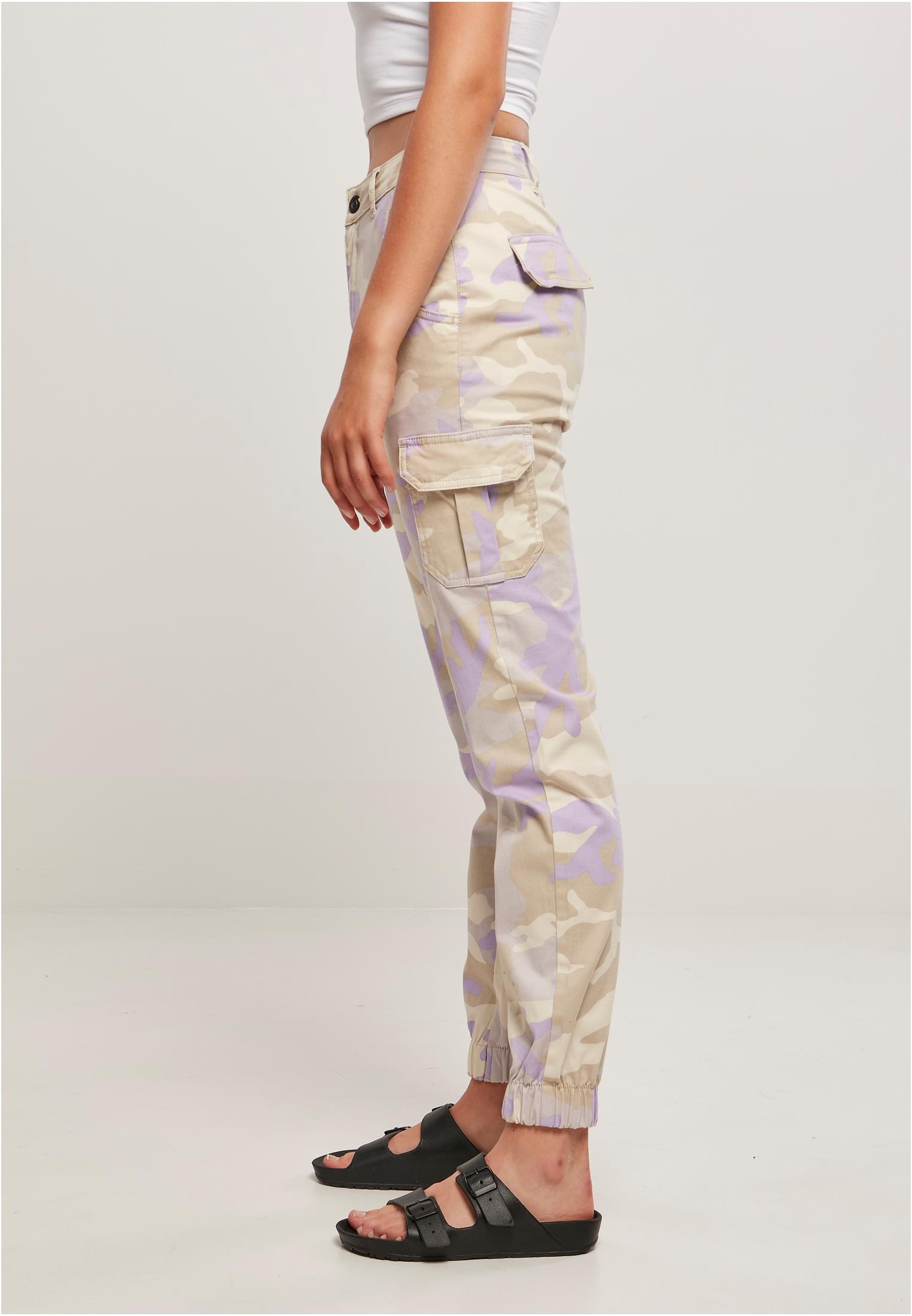 High Waist Camo Cargo Pants Uc Ladies Tb3047 Lilac Outlet γυναικεία Simple Wear