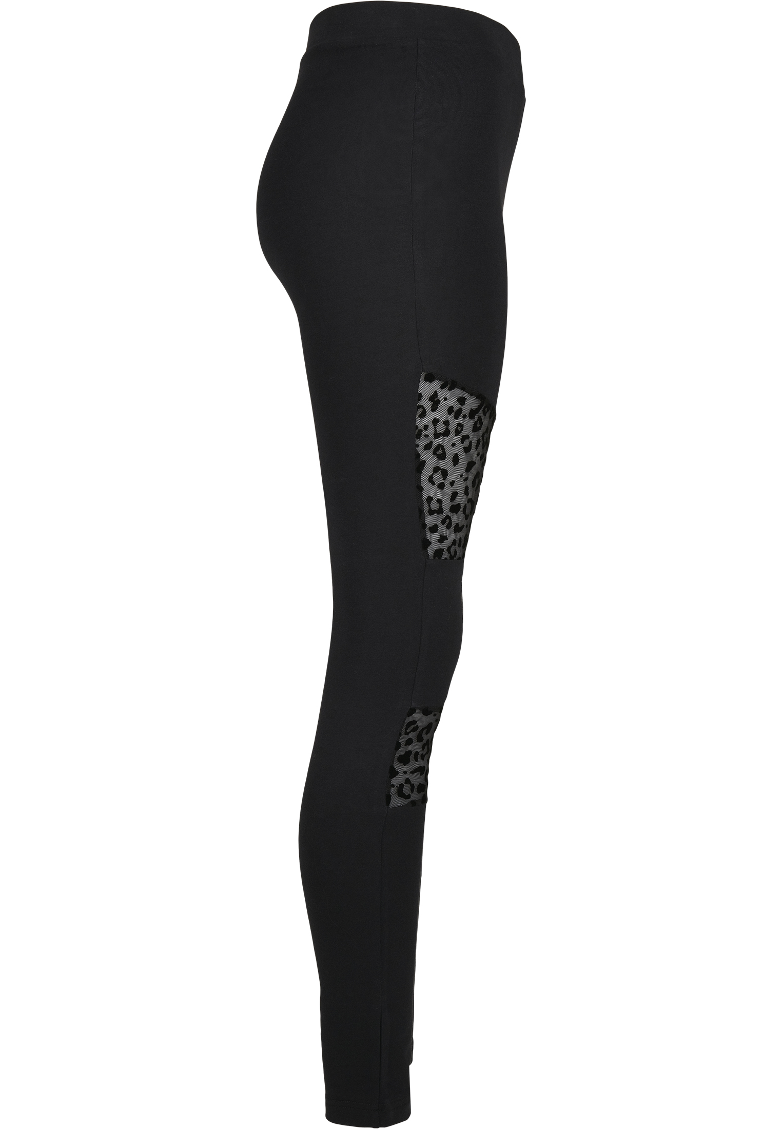Flock Lace Inset Leggings Uc Ladies Tb3754 Black Outlet γυναικεία Simple Wear