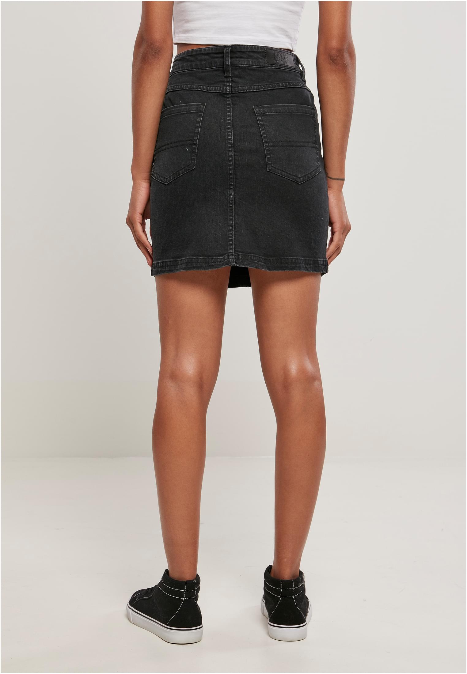 Γυναικεία Μίνι Φούστα Denim Organic Stretch TB4799 Urban Classics black washed