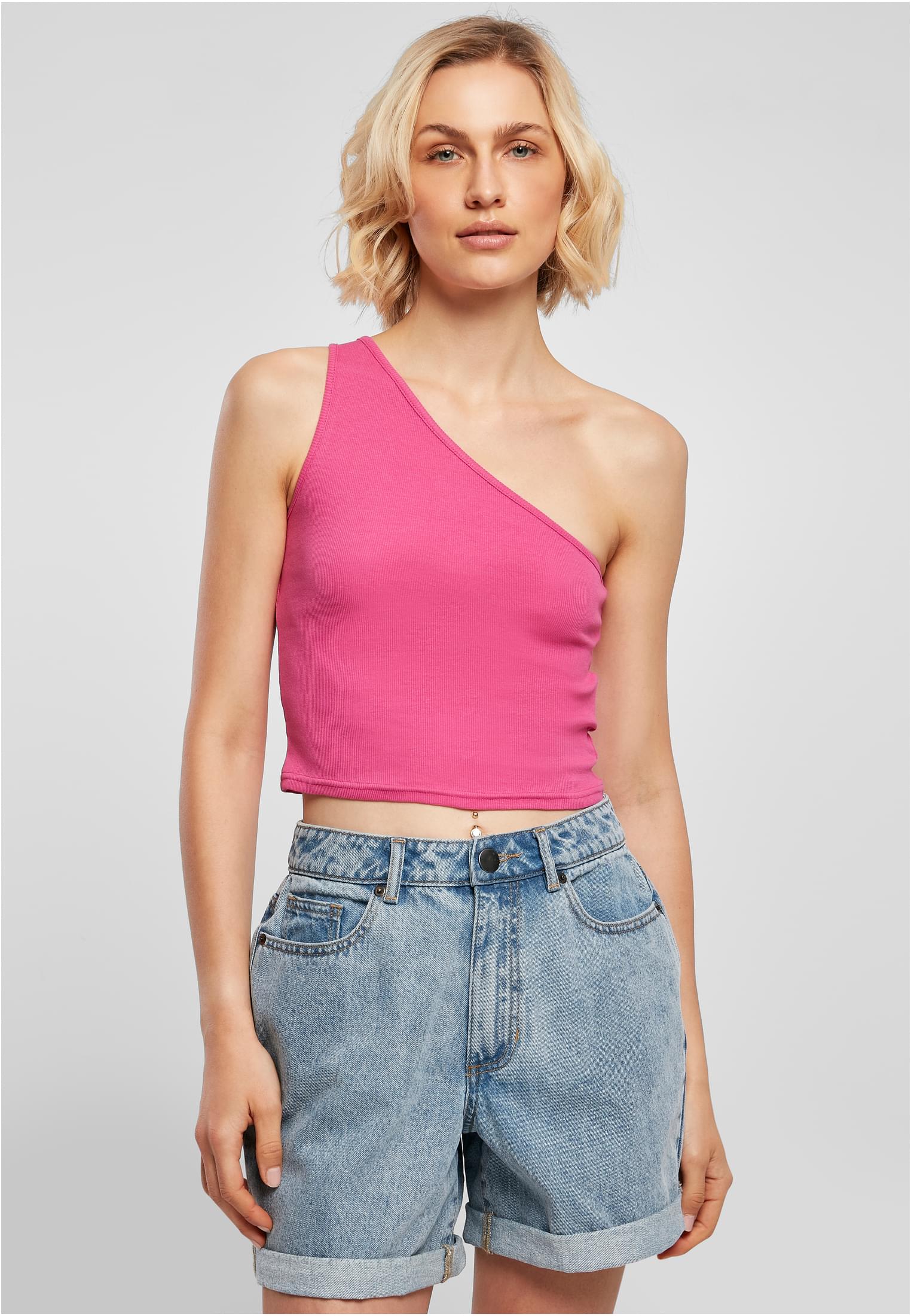 Γυναικείο Cropped Ασύμμετρο Τοπ TB2609 Urban Classics brightviolet