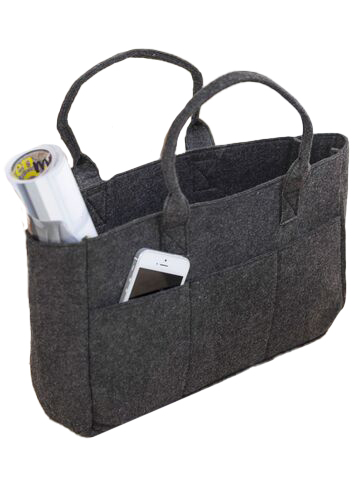 Τσάντα Shopping από Τσόχα FE-32209 JASSZ Charcoal Melange