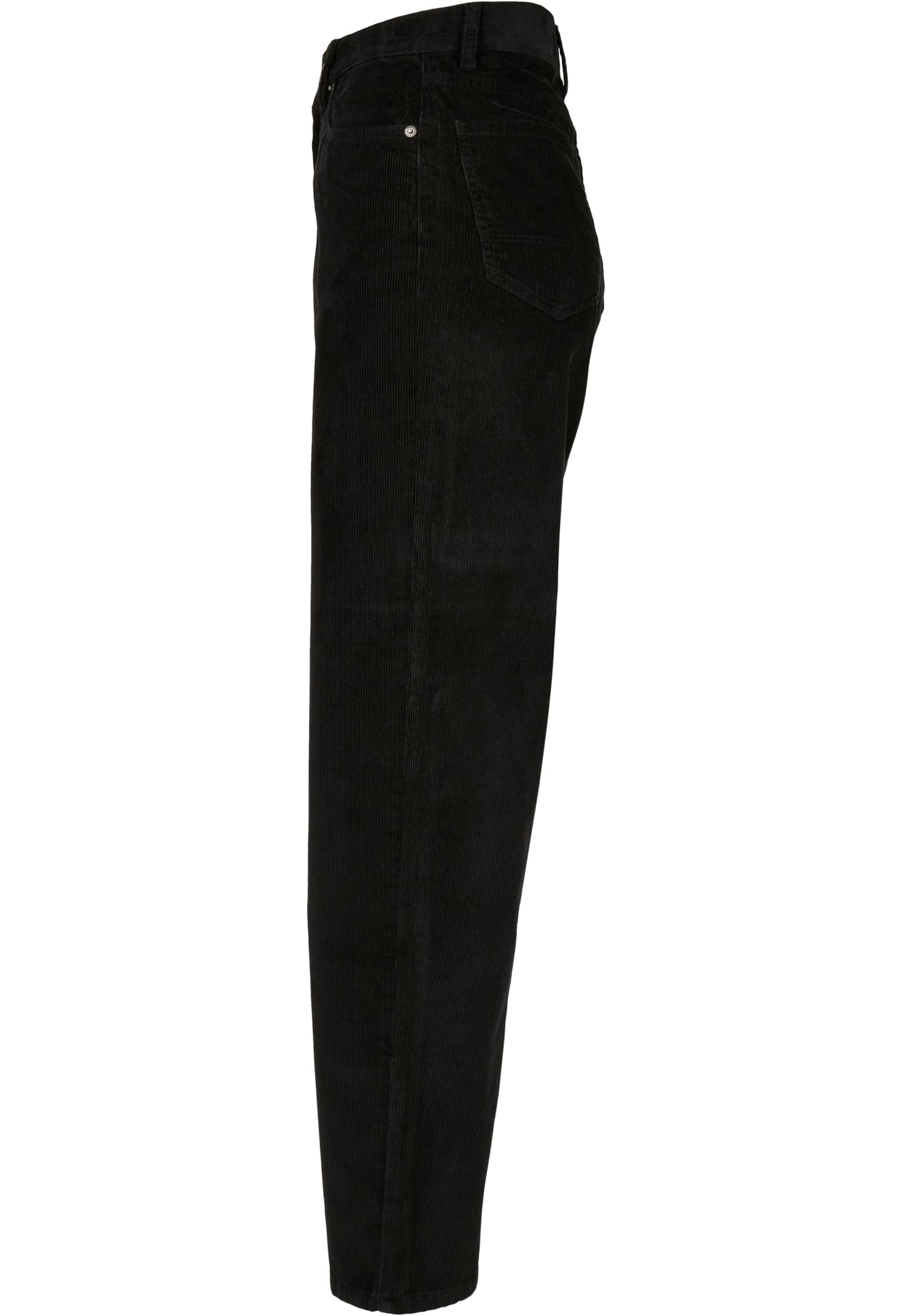 Ψηλόμεσο Παντελόνι Corduroy 90S Wide Leg Tb4743 Urban Classics Black Outlet γυναικεία Simple Wear