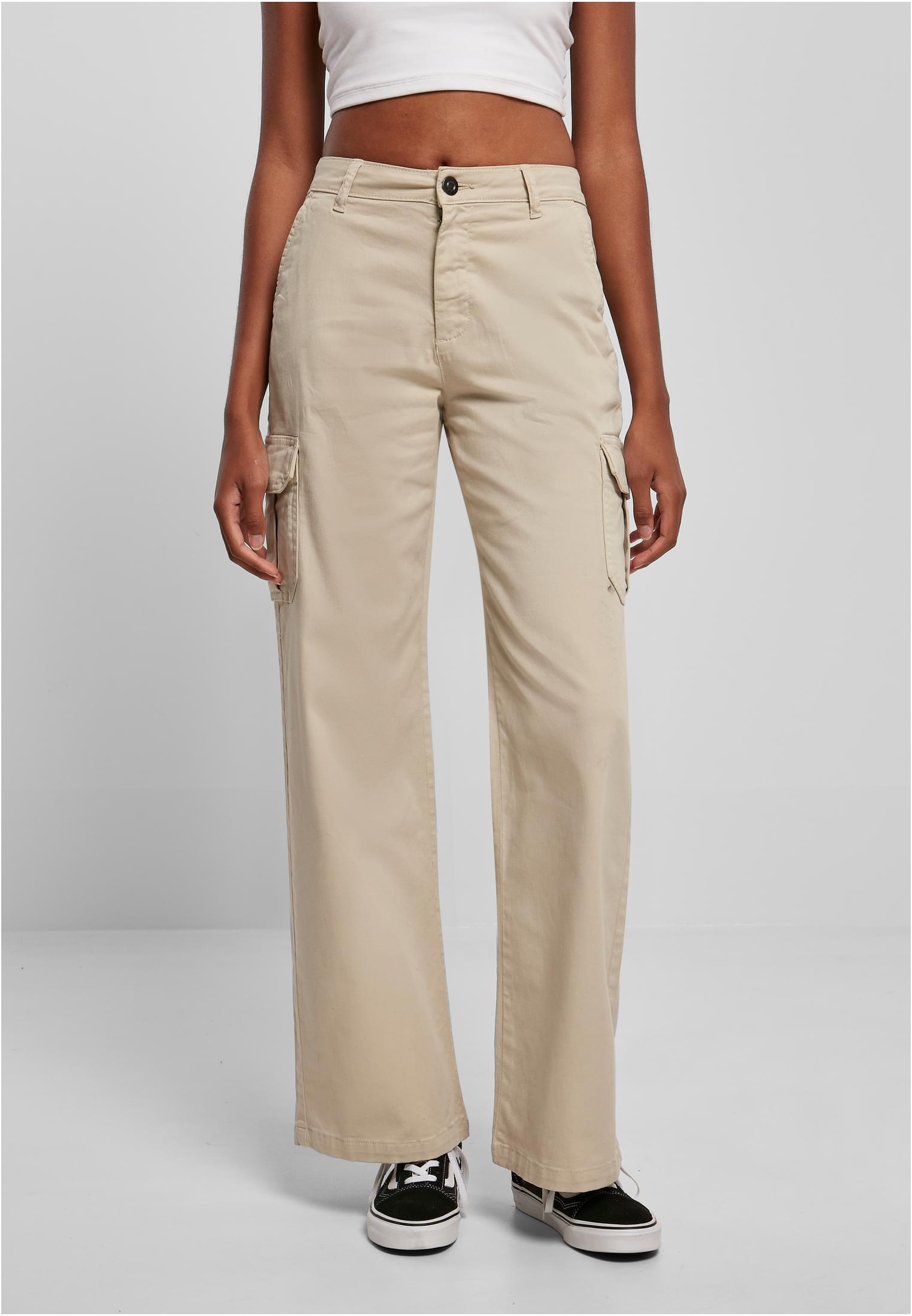 Ladies High Waist Straight Cargo Παντελόνι UC Ladies TB5061 Softseagrass