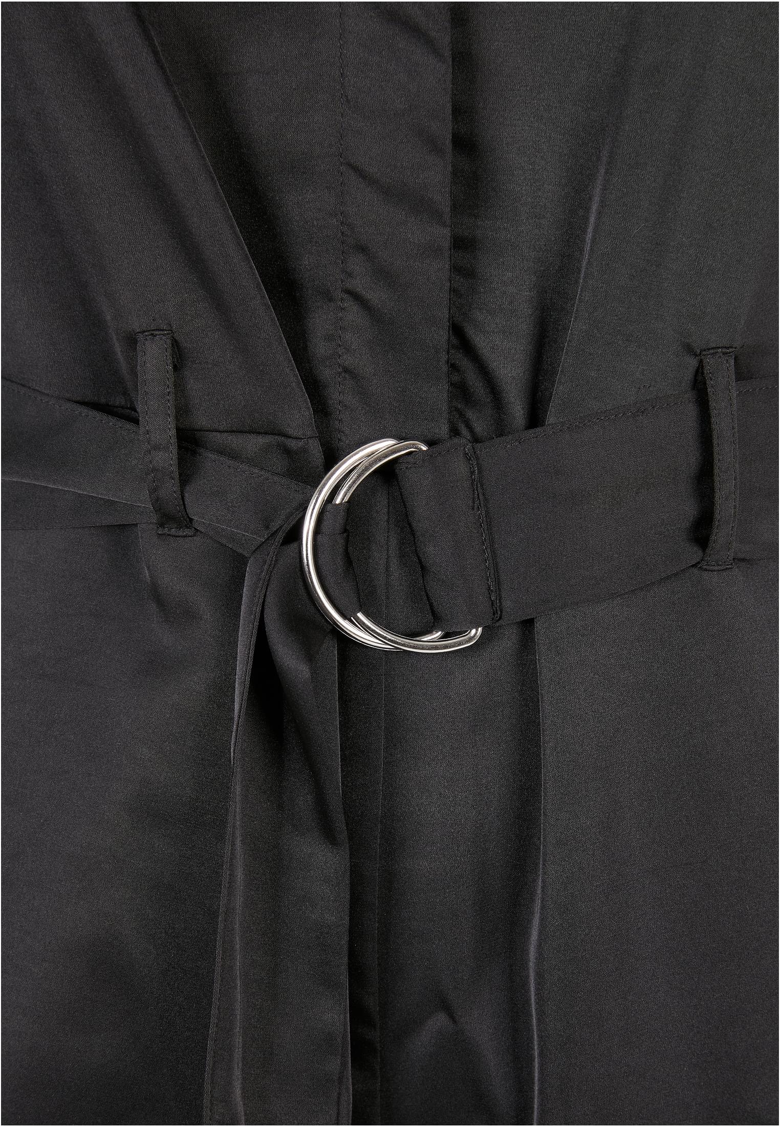 Ladies Satin Wide Leg Belt Jumpsuit Uc Tb5072 Black Outlet γυναικεία Simple Wear