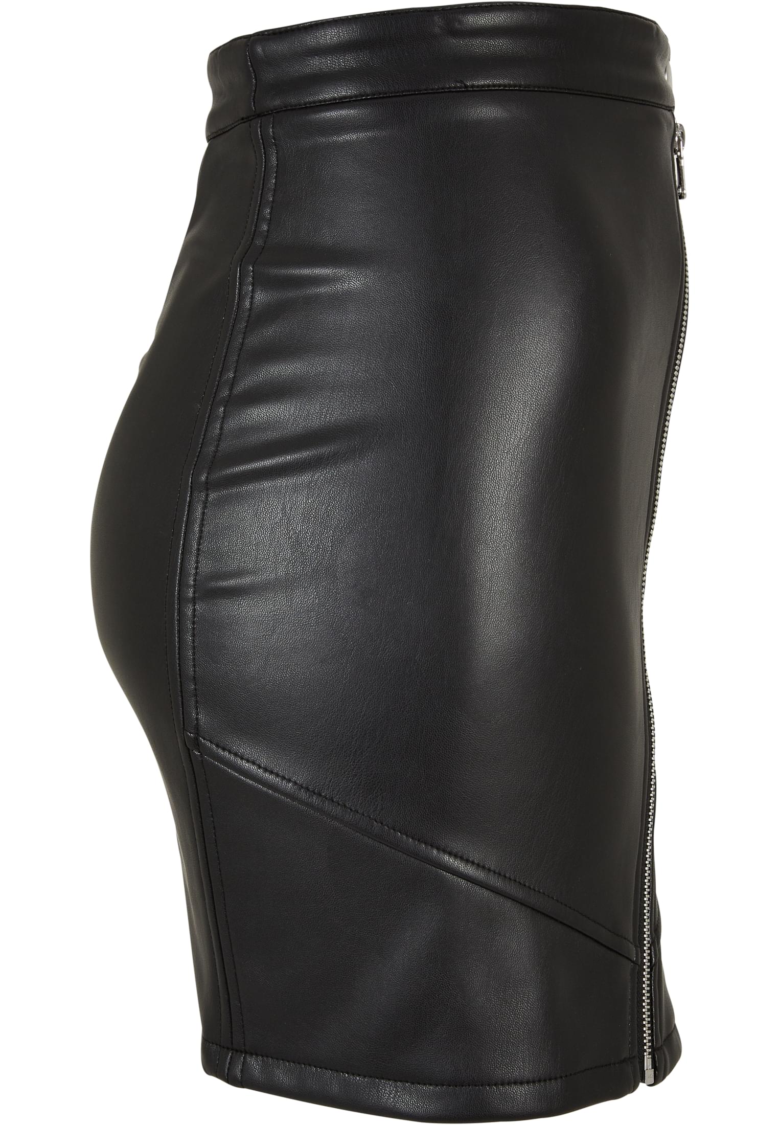 Γυναικεία Φούστα Biker από Συνθετικό Δέρμα Tb5415 Urban Classics Black Outlet γυναικεία Simple Wear