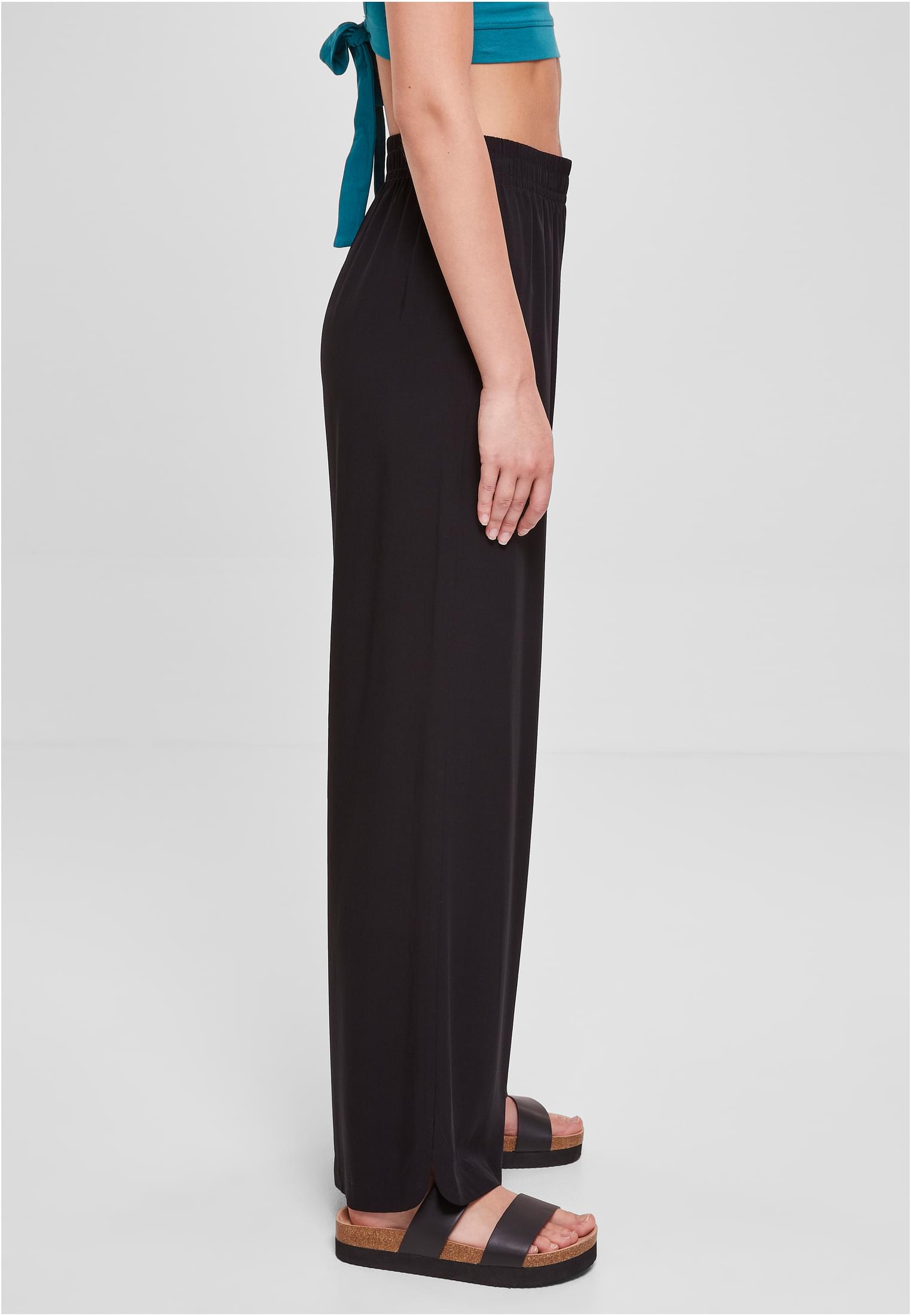 Γυναικείο Παντελόνι Wide Leg Viscose TB5996 Urban Classics Black Black