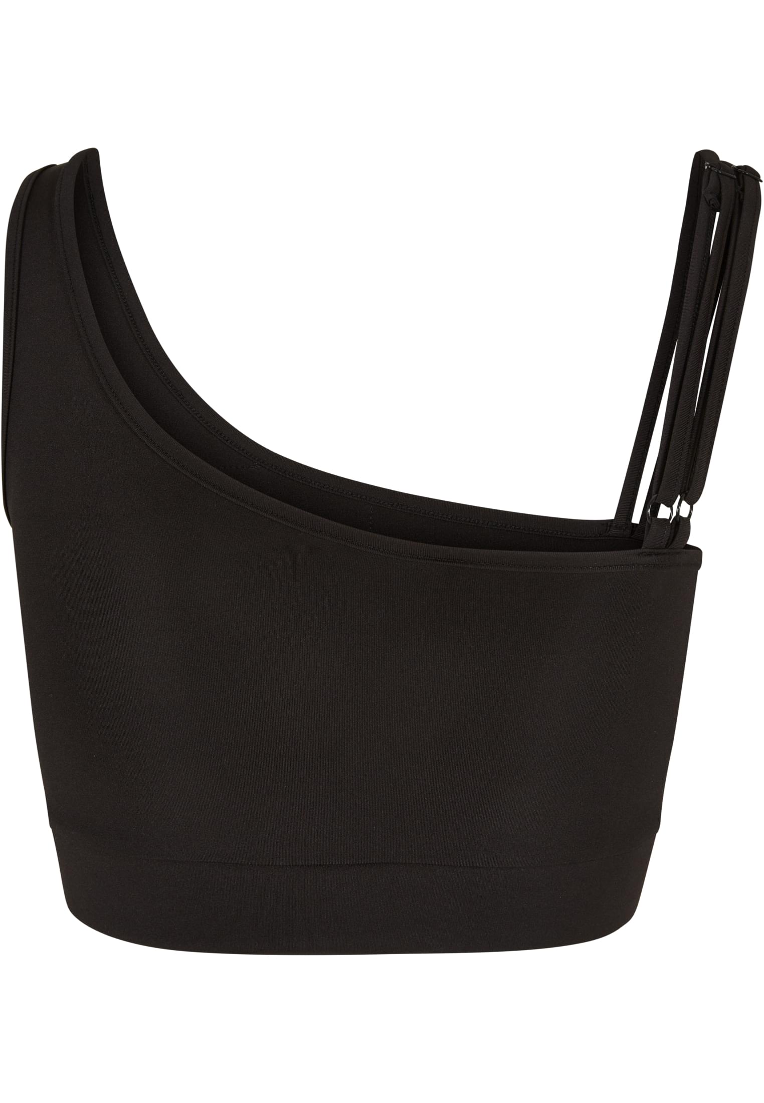 Ladies Recycled Asymmetrical Bra Urban Classics Tb6000-00007 Black Outlet γυναικεία Simple Wear