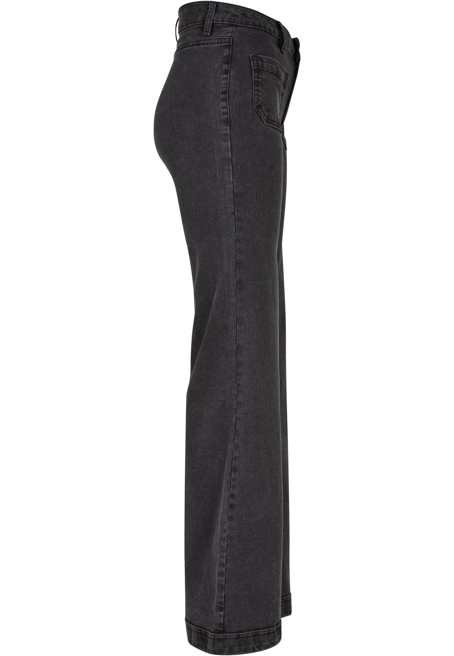 Γυναικείο Τζιν Παντελόνι Καμπάνα TB5452 Urban Classics black washed