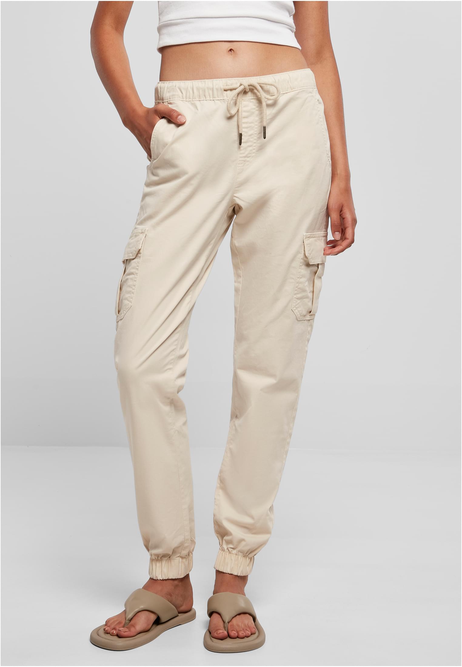 Γυναικείο Ψηλόμεσο Παντελόνι Cargo Jogging TB3626-02903 Urban Classics Whitesand