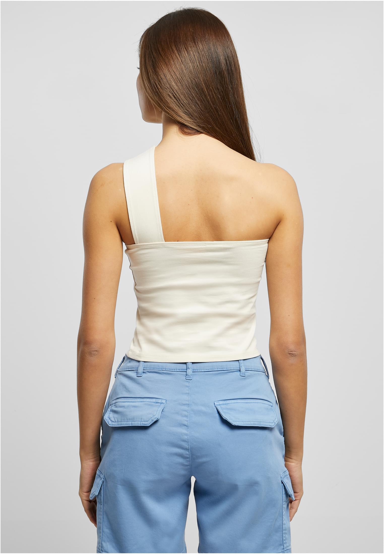 Ladies One Strap Top Urban Classics TB5977-02903 whitesand