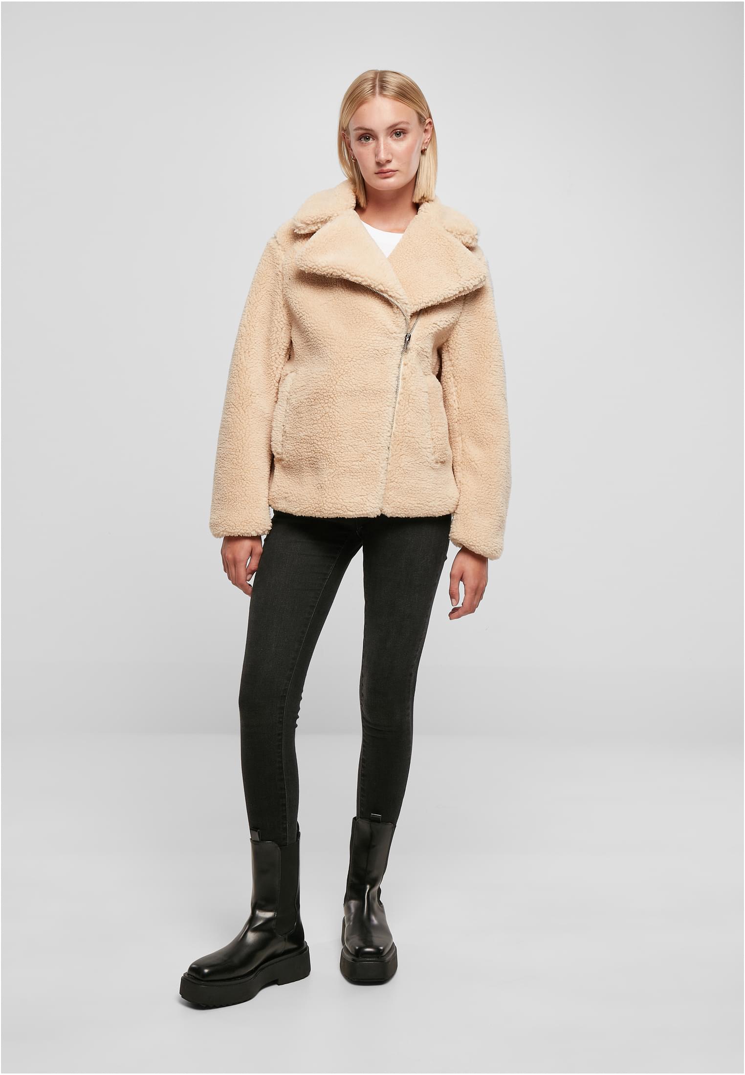Γυναικείο Μπουφάν Sherpa Biker TB5433-03738 Urban Classics unionbeige