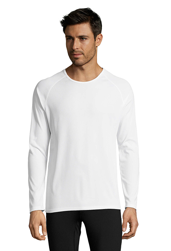 Ανδρικό Μακρυμάνικο T-shirt Sporty LSL 02071 SOL'S White