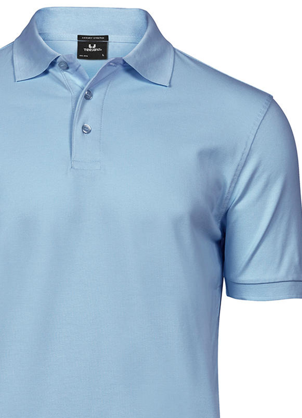 Ανδρική Μπλούζα Polo 1405 Tee Jays Luxury Stretch Light Blue ανδρικά Μπλούζες Simple Wear
