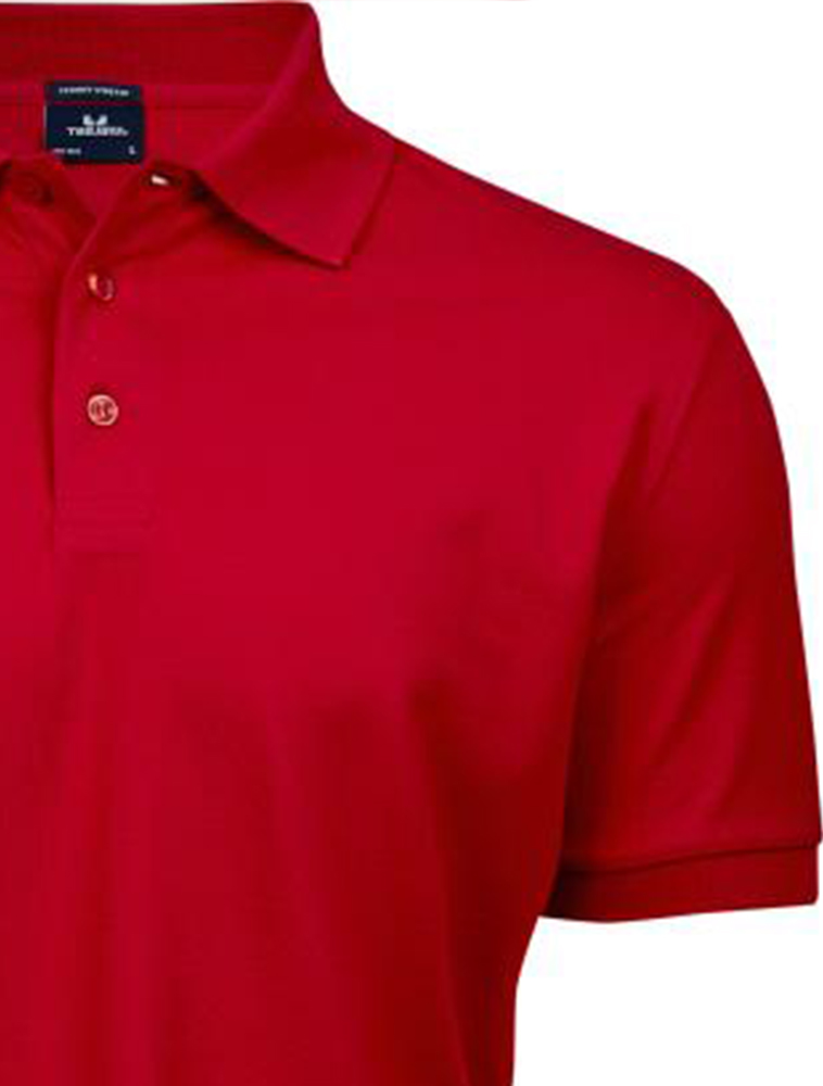 Ανδρική Μπλούζα Polo 1405 Tee Jays Luxury Stretch Red ανδρικά Μπλούζες Simple Wear