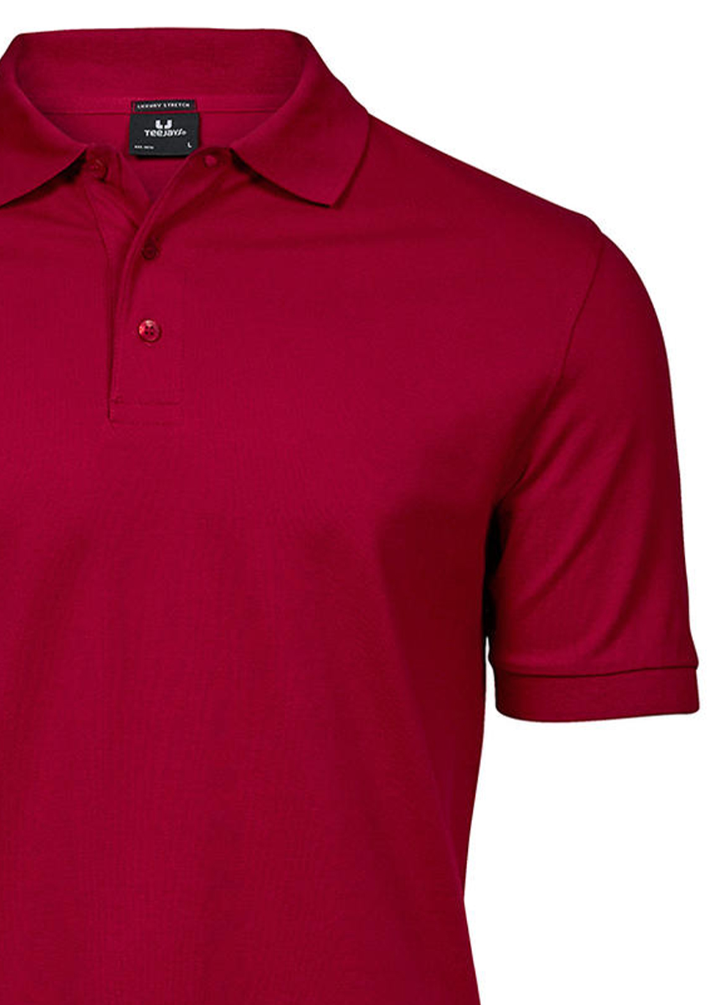 Ανδρική Μπλούζα Polo 1405 Tee Jays Luxury Stretch Deep Red ανδρικά Μπλούζες Simple Wear