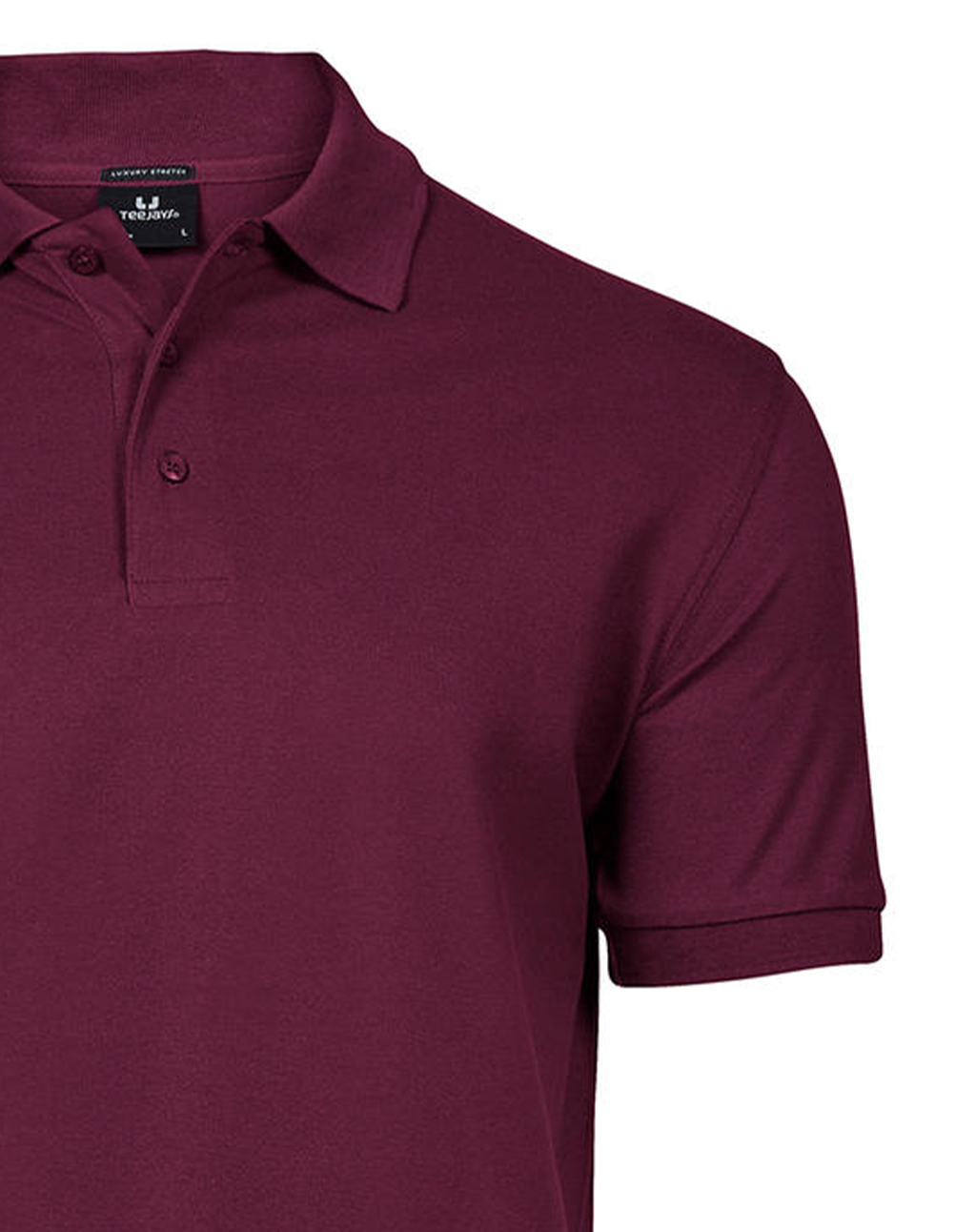 Ανδρική Μπλούζα Polo 1405 Tee Jays Luxury Stretch Wine ανδρικά Μπλούζες Simple Wear