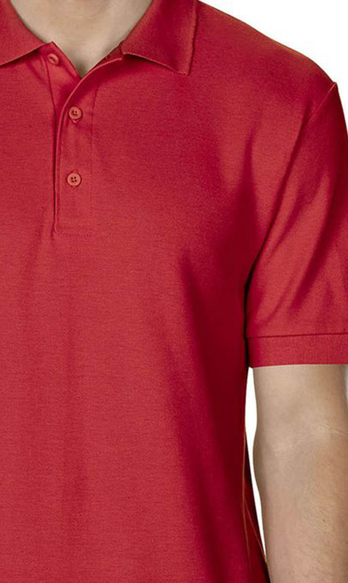 Ανδρικό Polo Πικέ 85800 Gildan Hammer Red ανδρικά Μπλούζες Simple Wear