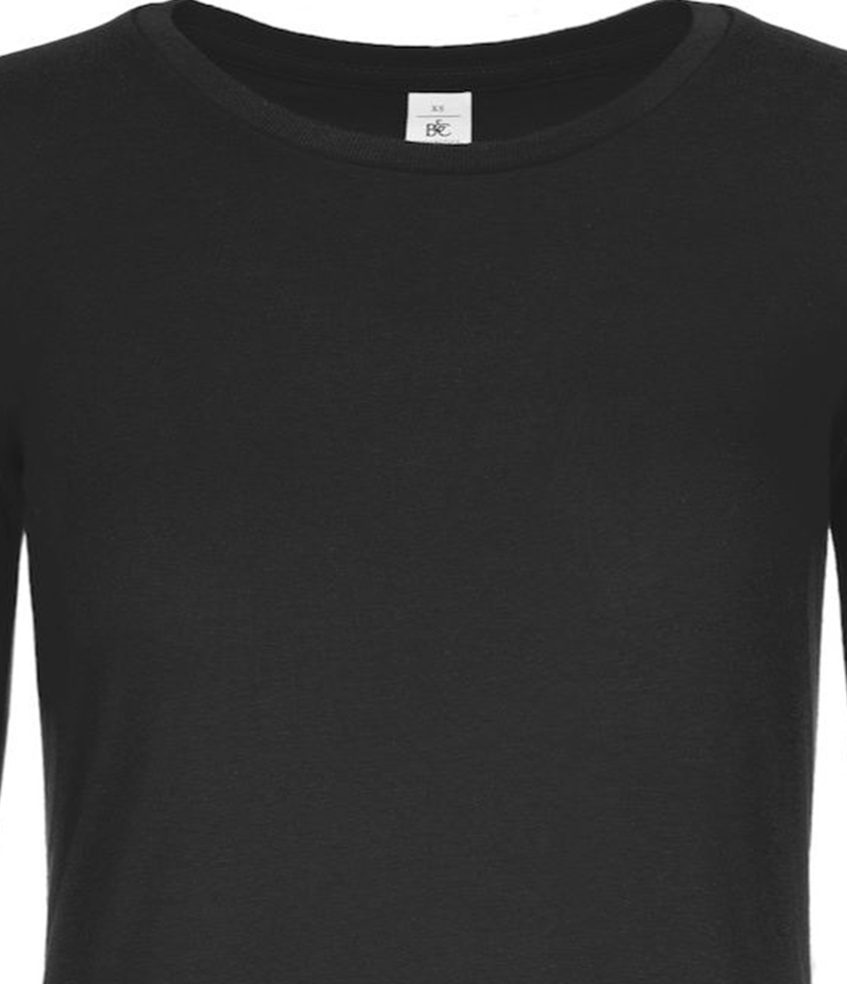 Γυναικείο T-Shirt Μακρυμάνικο TW08T B & C Black