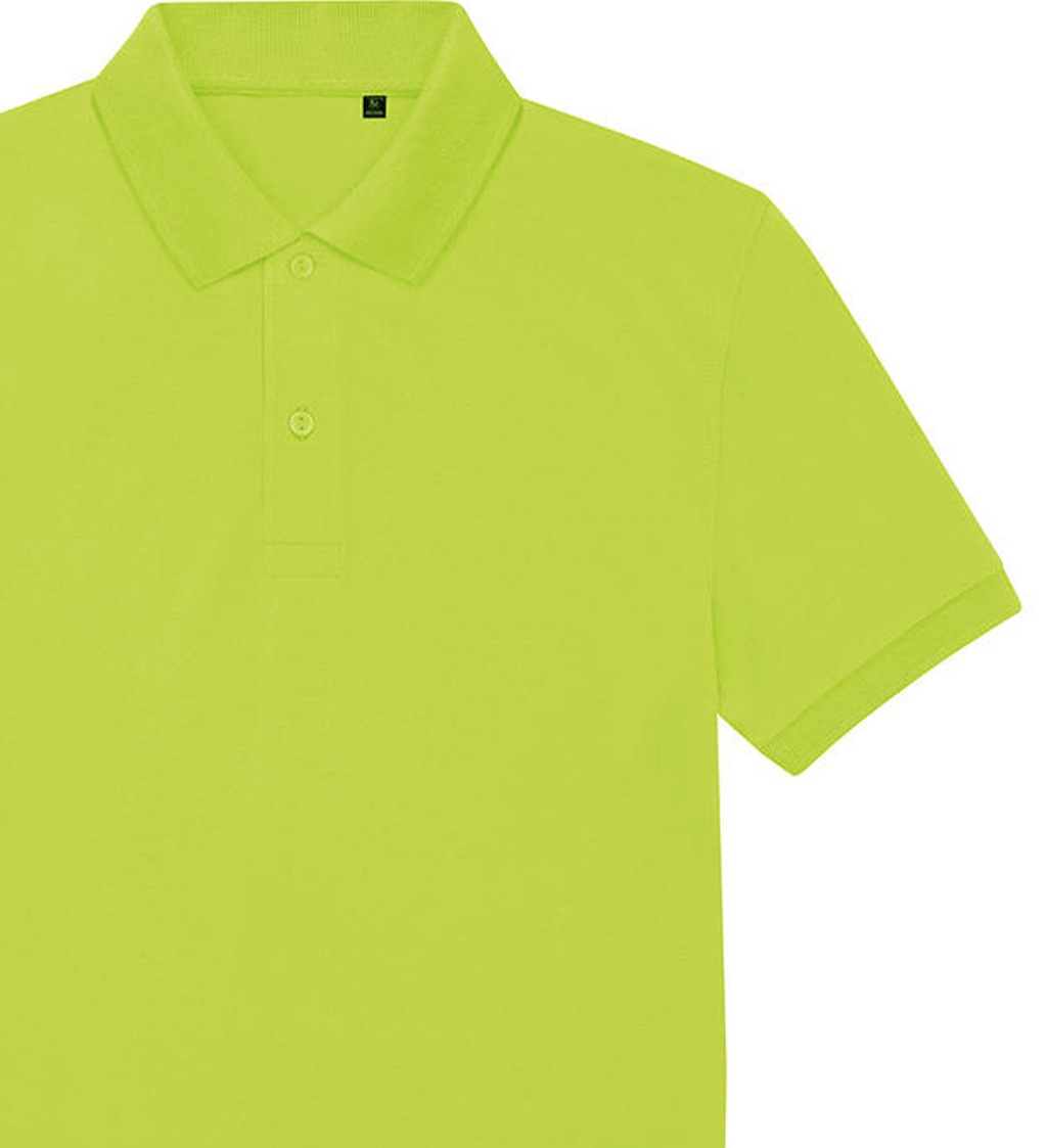 Ανδρική Μπλούζα Polo Pu428 B C White Acid Lime ανδρικά Μπλούζες Simple Wear