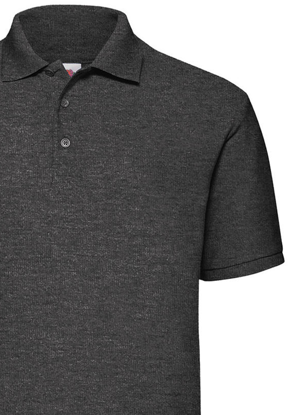 Ανδρική Μπλούζα Polo 63-402-0 Fruit Of The Loom Dark Heather Grey ανδρικά Μπλούζες Simple Wear