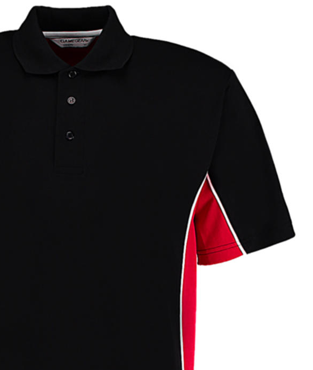 Ανδρικό Classic Fit Track Polo Kustom Kit Kk475 Black Red White Outlet ανδρικά Simple Wear