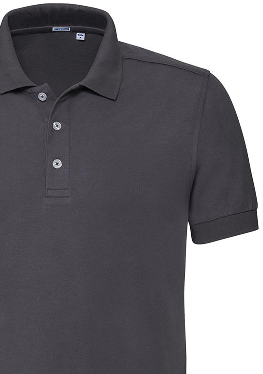 Ανδρική Μπλούζα Polo R-566M-0 Russell Fitted Stretch Slim Fit Convoy Grey ανδρικά Μπλούζες Simple Wear