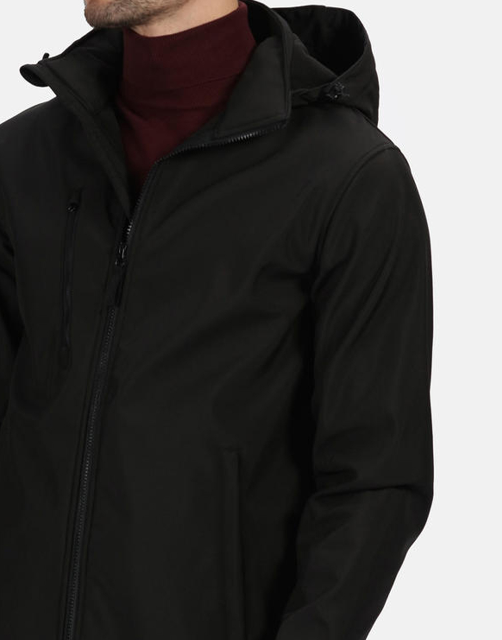 Ανδρικό Τζάκετ Tra701 Regatta Venturer Softshell Xpt Black ανδρικά Μπουφάν Simple Wear