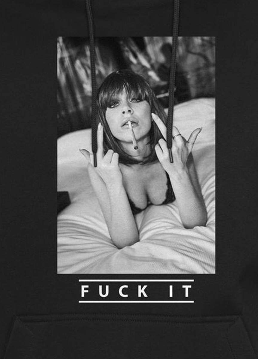 Φούτερ Fuck It 2 0 Mister Tee Mt1301 Black Outlet ανδρικά Simple Wear