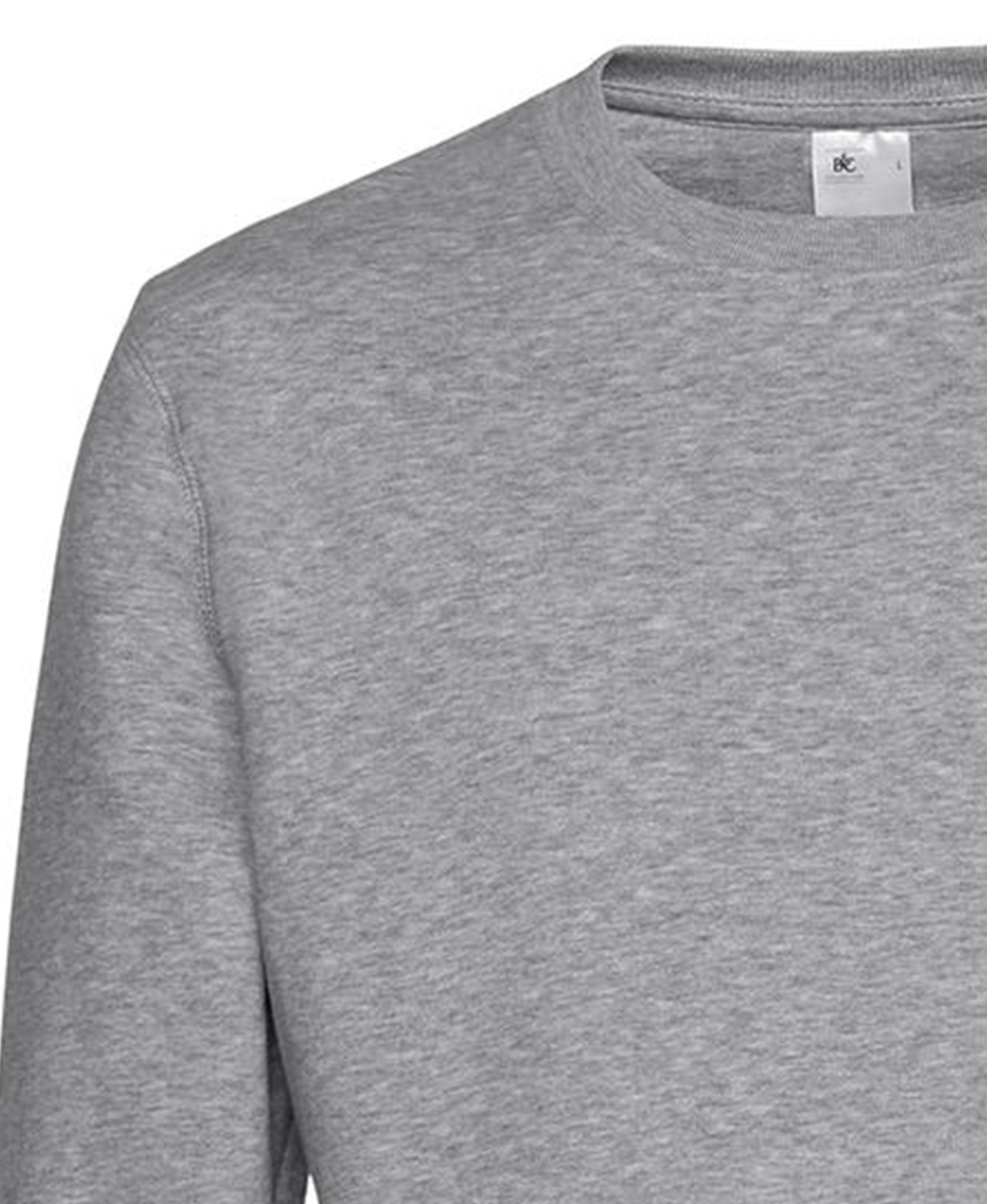 Φούτερ Crewneck Wu01K B C Heather Grey ανδρικά Simple Wear