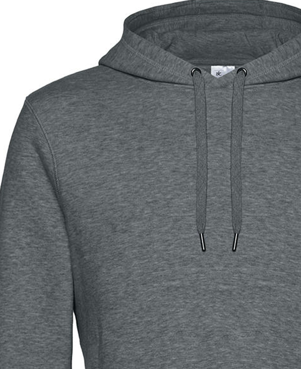 Hoodie Φούτερ Wu02K B C King Heather Mid Grey ανδρικά Simple Wear