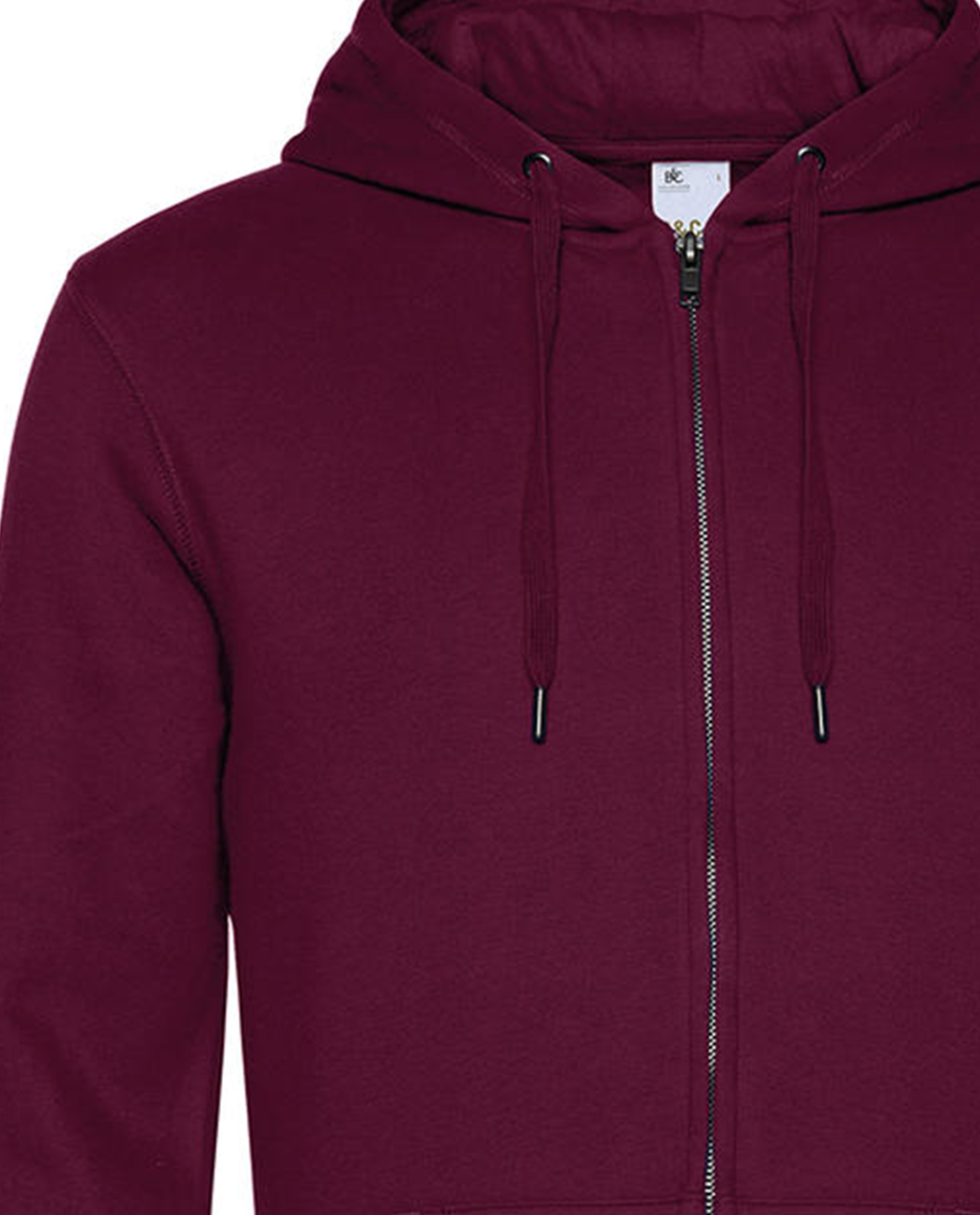 Ζακέτα Φούτερ με Κουκούλα Wu03K B C King Dark Cherry ανδρικά Simple Wear