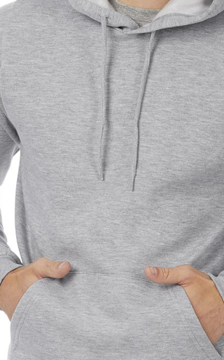 Φούτερ με Κουκούλα Hoodie Wui24 B C Id 203 Heather Grey Outlet ανδρικά Simple Wear