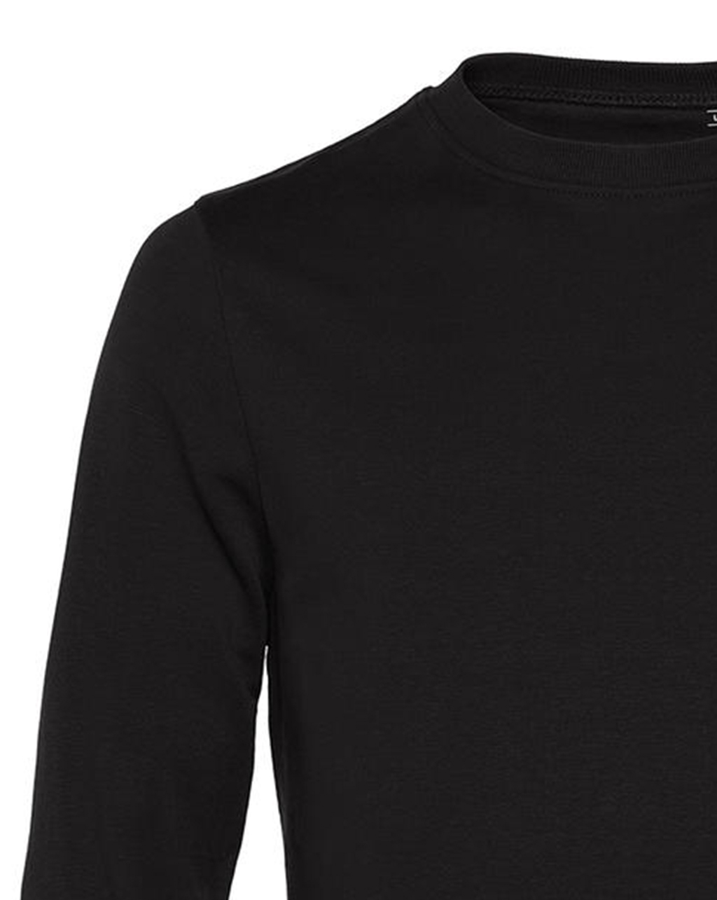 Φούτερ Crewneck Set In Wu01W B C Unisex Black Pure ανδρικά Simple Wear
