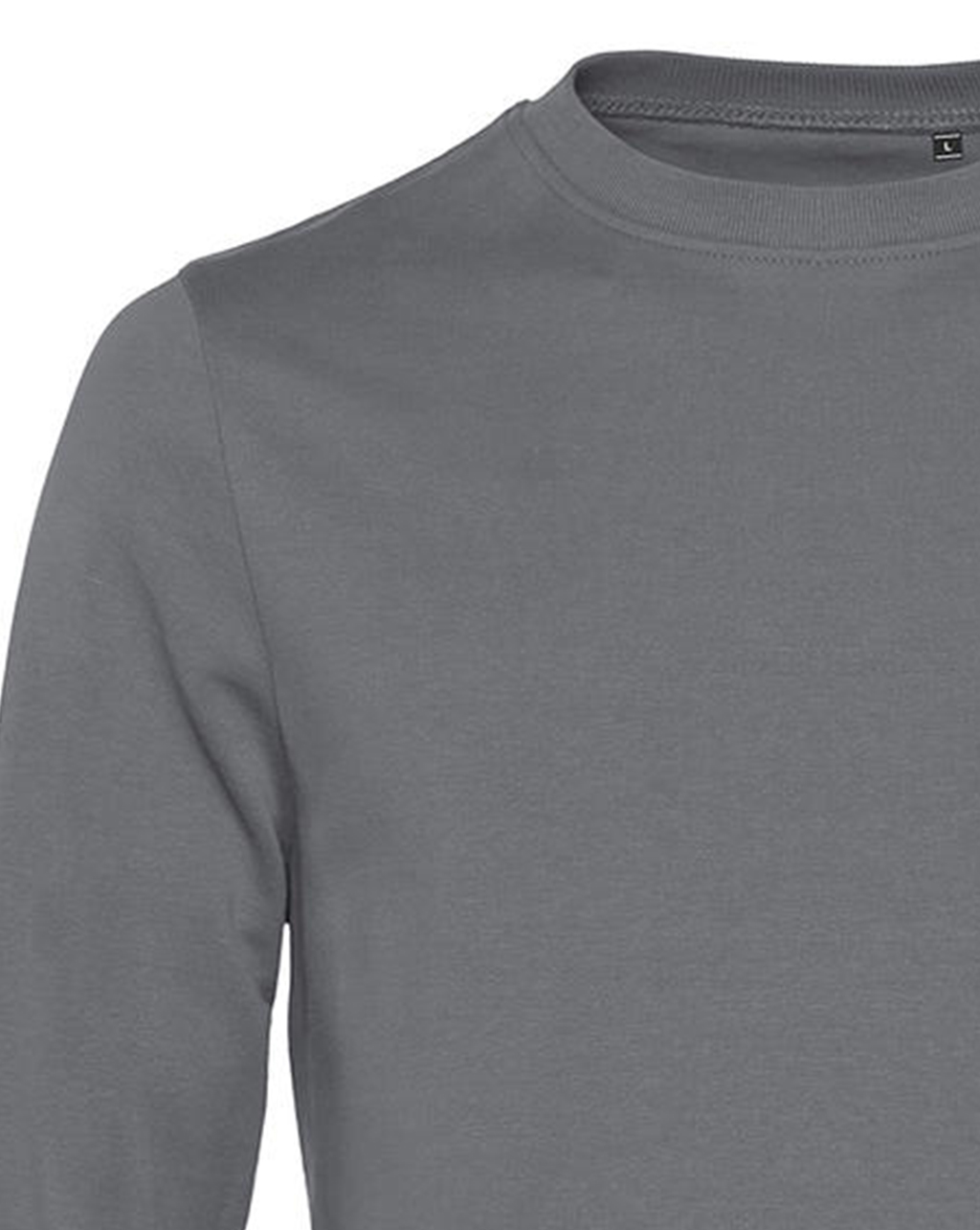 Φούτερ Crewneck Set In Wu01W B C Unisex Elephant Grey ανδρικά Simple Wear