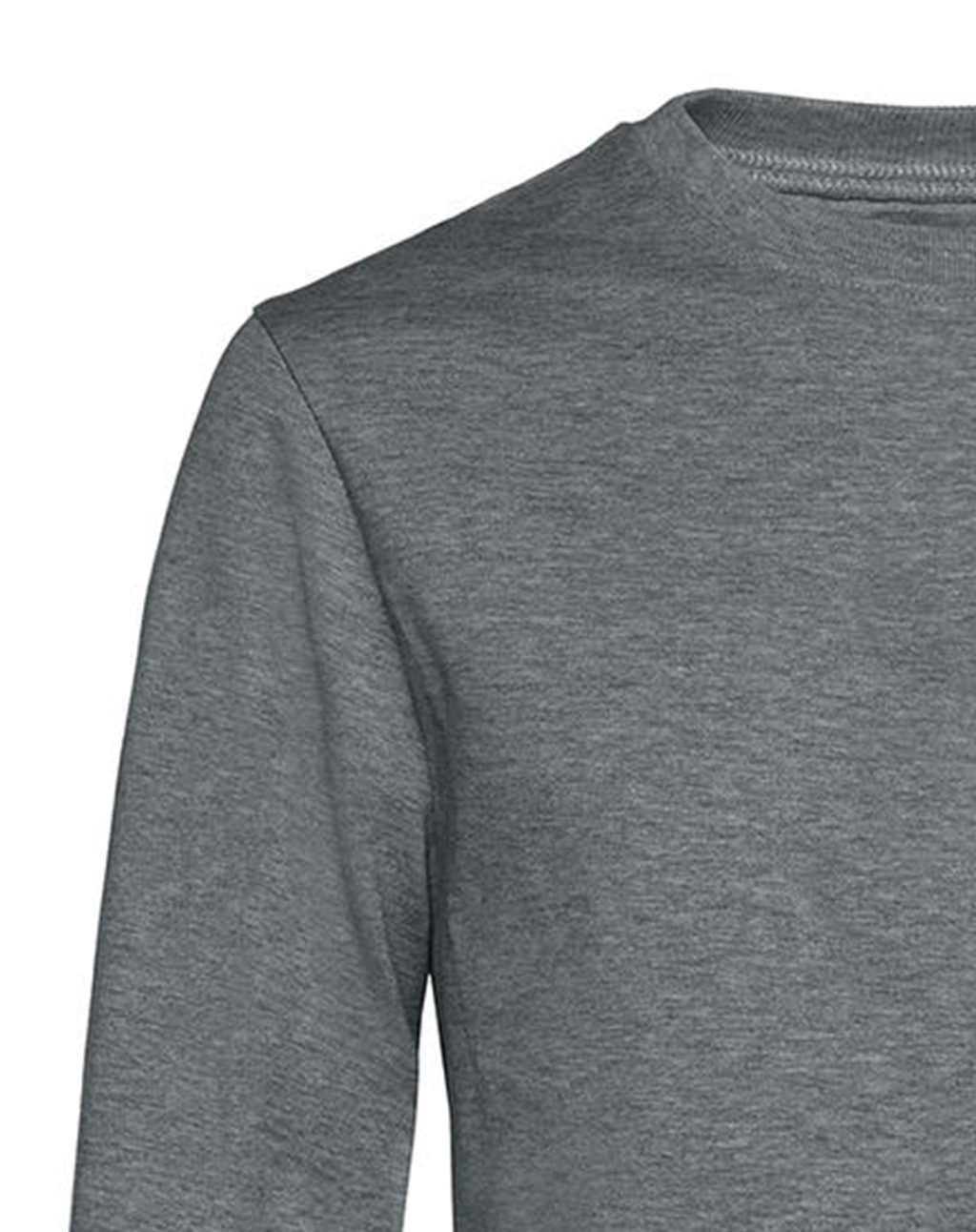 Φούτερ Crewneck Set In Wu01W B C Unisex Heather Mid Grey ανδρικά Simple Wear