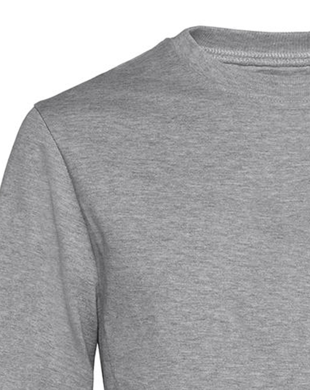 Φούτερ Crewneck Set In Wu01W B C Unisex Heather Grey ανδρικά Simple Wear