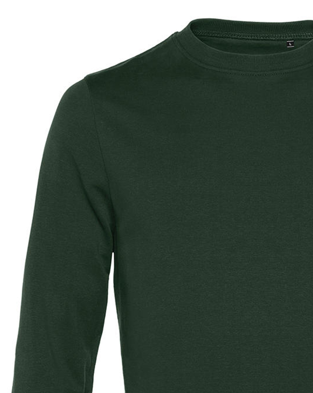 Φούτερ Crewneck Set In Wu01W B C Unisex Forest Green ανδρικά Simple Wear