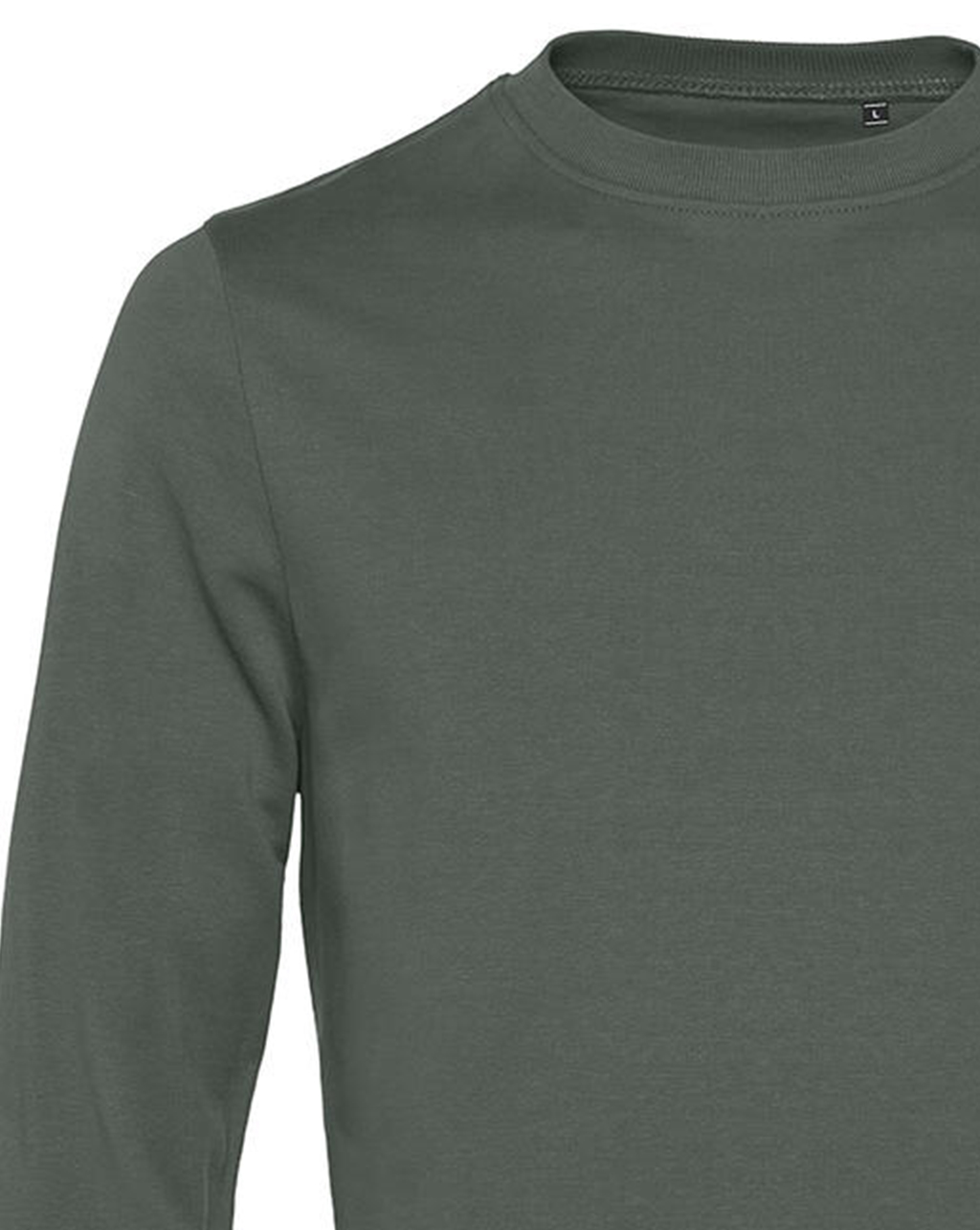Φούτερ Crewneck Set In Wu01W B C Unisex Millennial Khaki ανδρικά Simple Wear