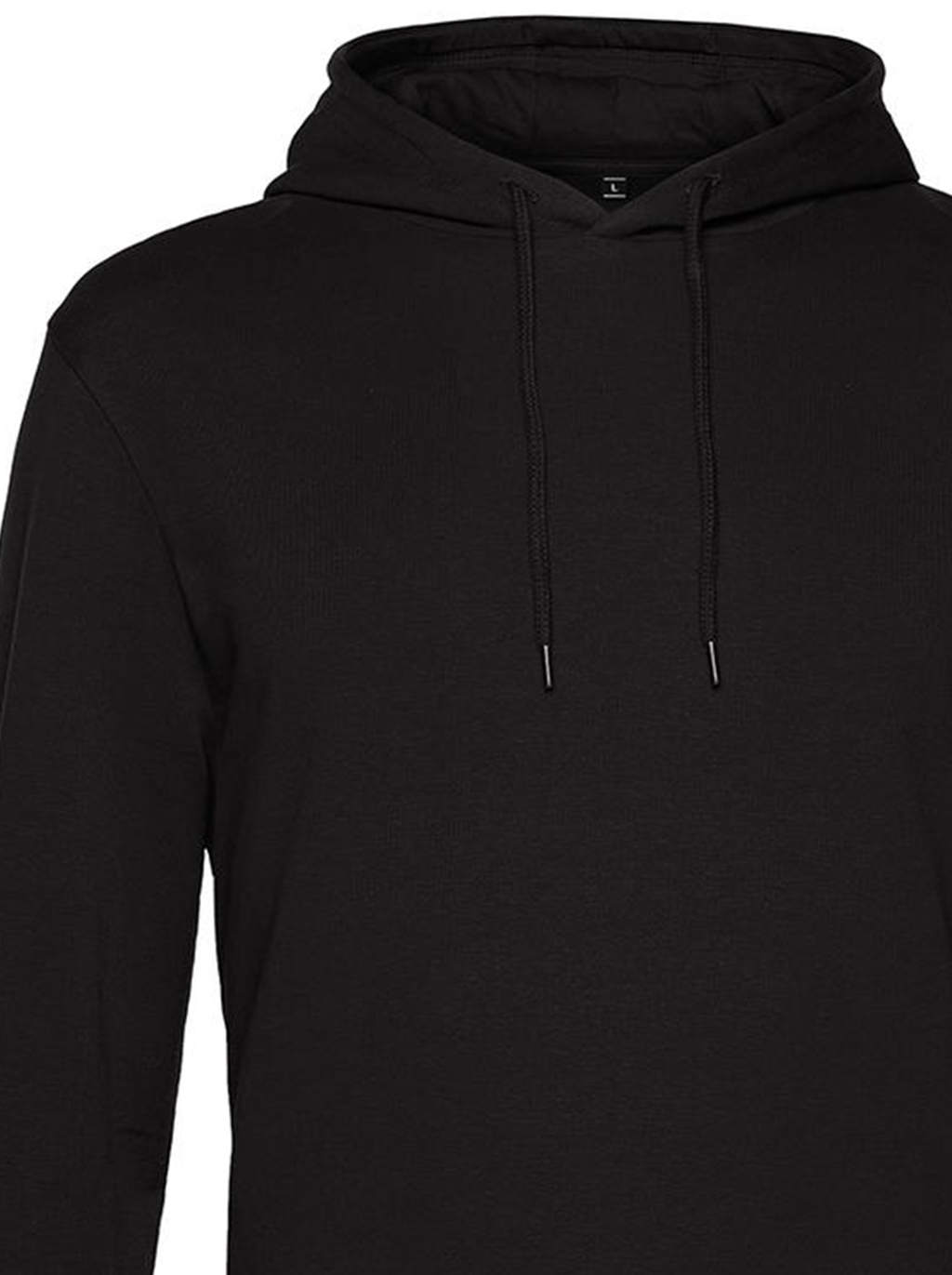 Φούτερ Hoodie Wu03W B C French Terry Black Pure ανδρικά Simple Wear